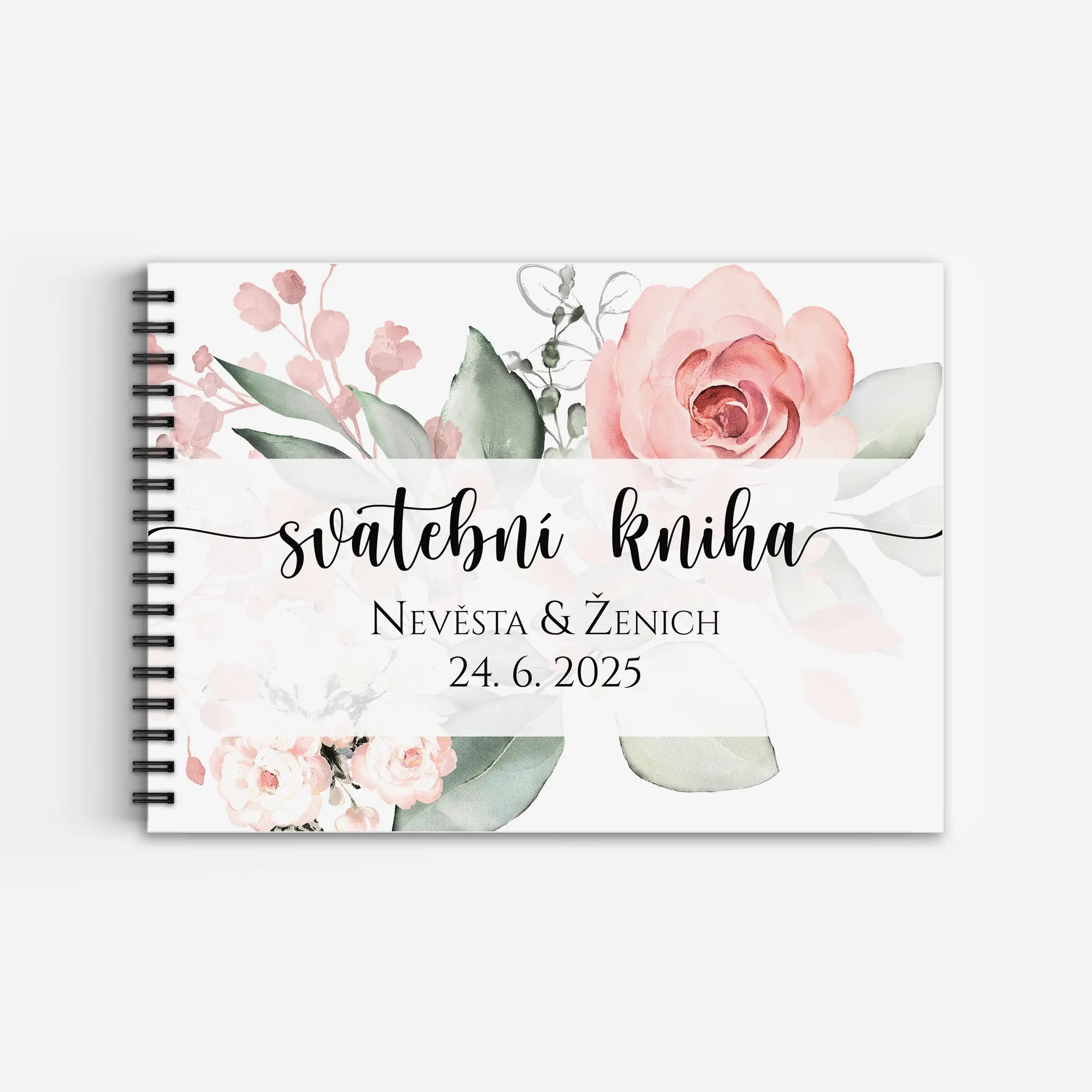 Svatební kniha PINK ROSE No.2