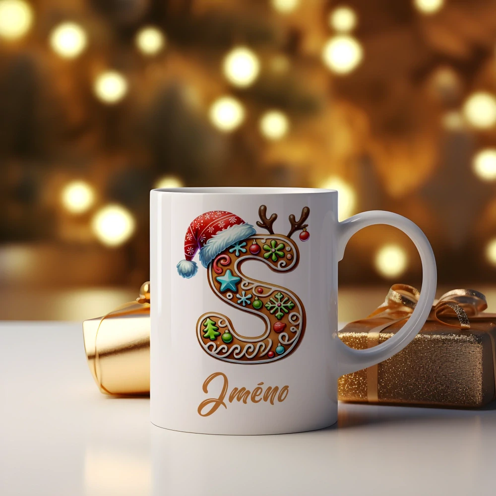 Hrnek 330ml | Perníčkové písmeno "S"