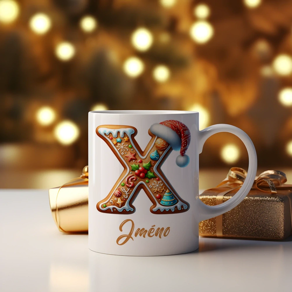 Hrnek 330ml | Perníčkové písmeno "X"
