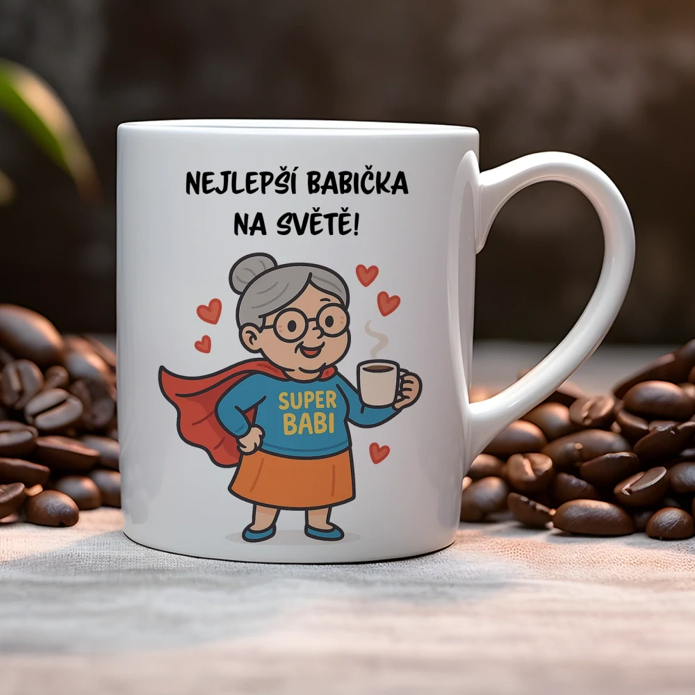 Hrnek 330ml | NEJLEPŠÍ BABIČKA NA SVĚTĚ!