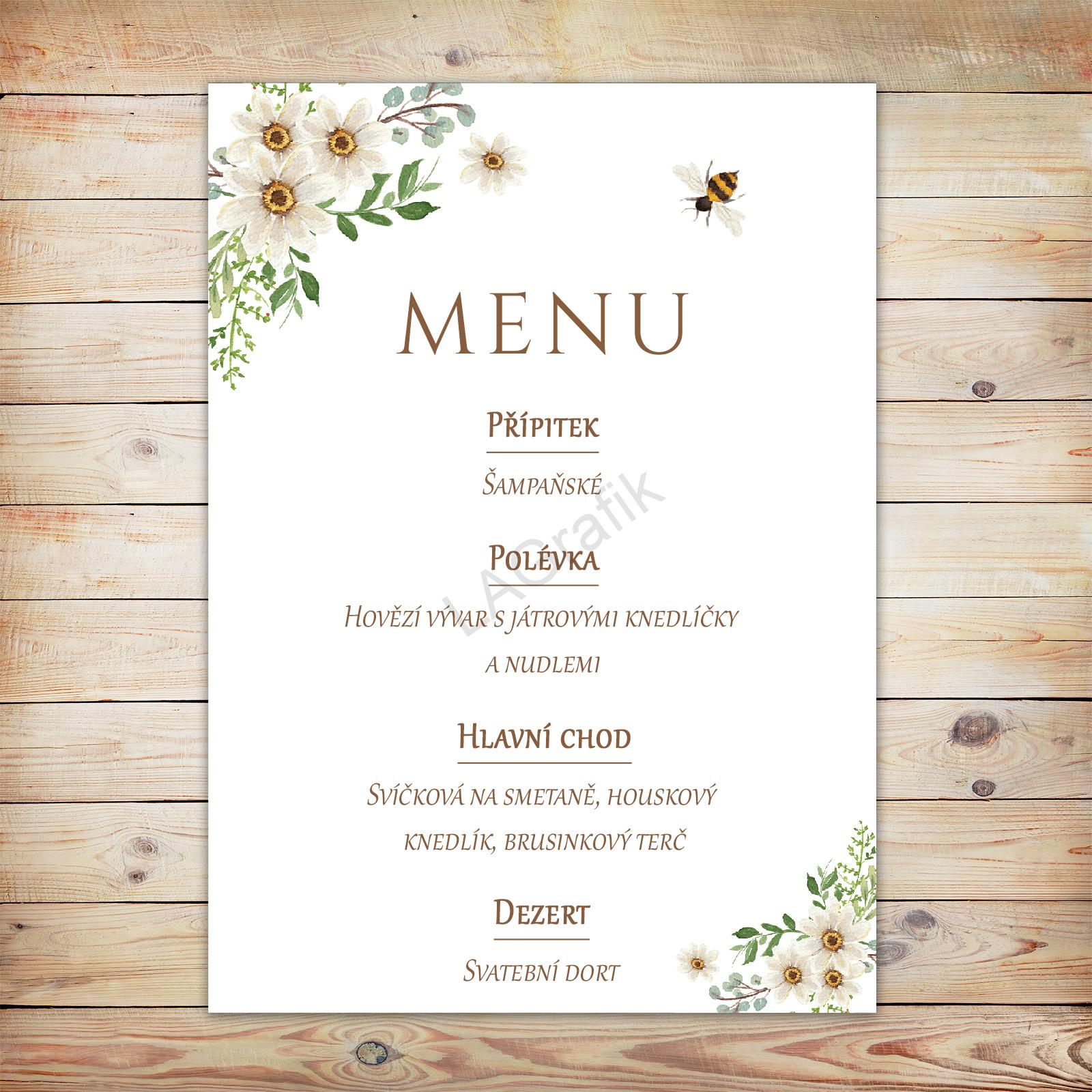 Svatební menu LG01