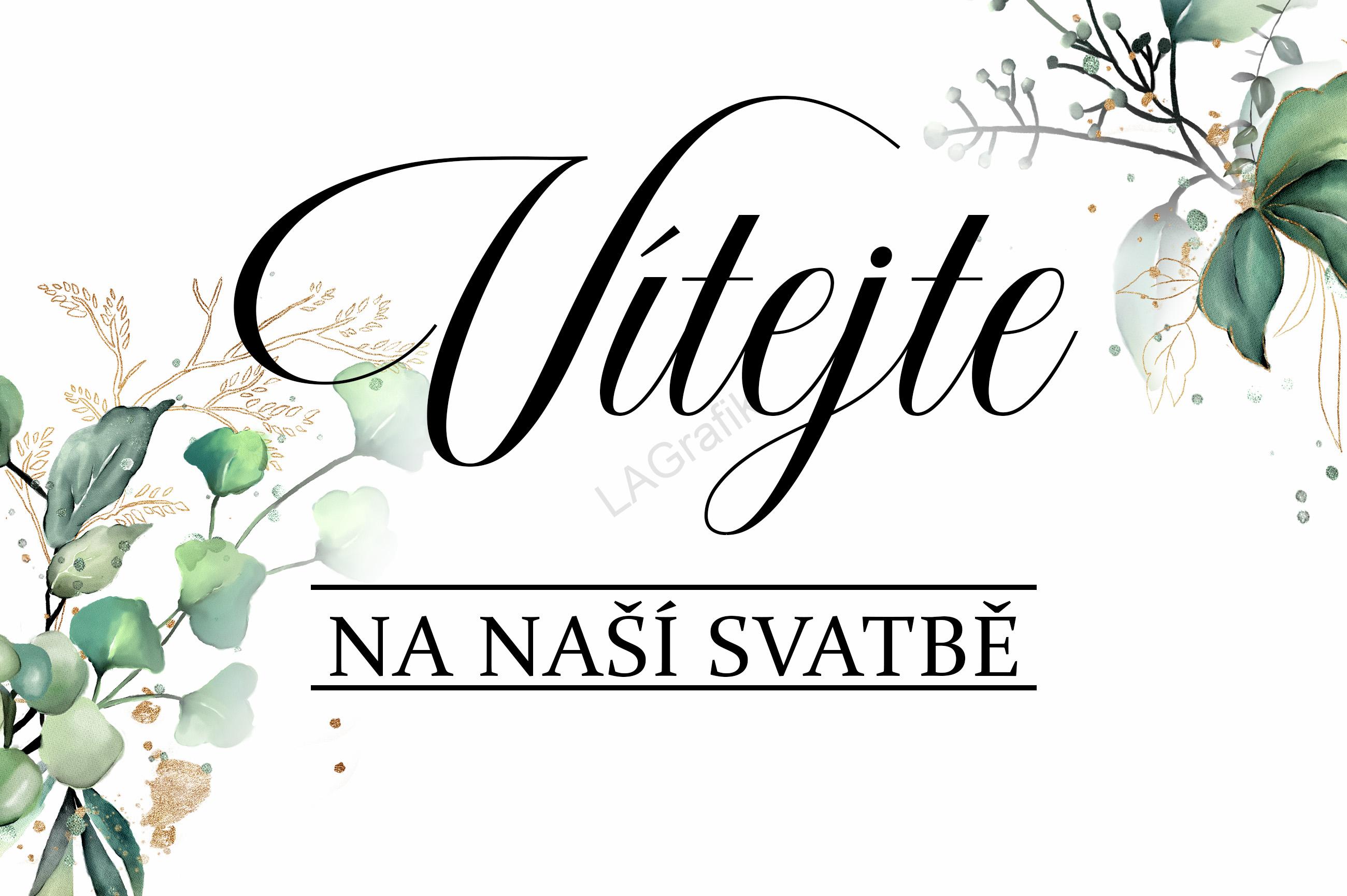 Uvítací tabule ZLATOZELENÁ