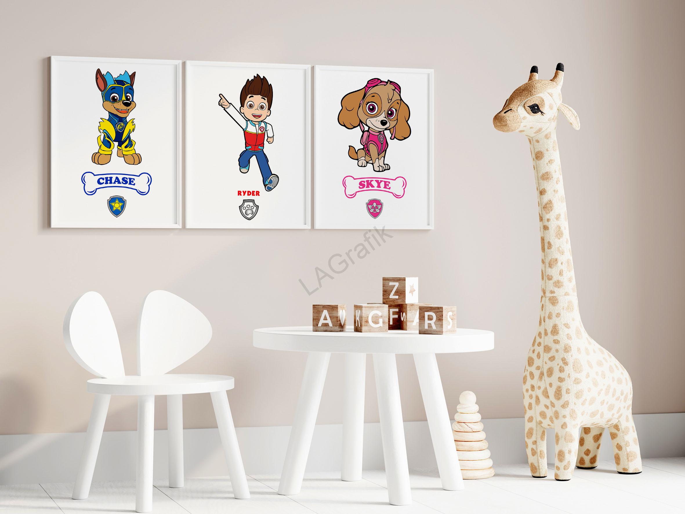 01 - Tlapková patrola VÝHODNÝ SET 3 OBRÁZKŮ