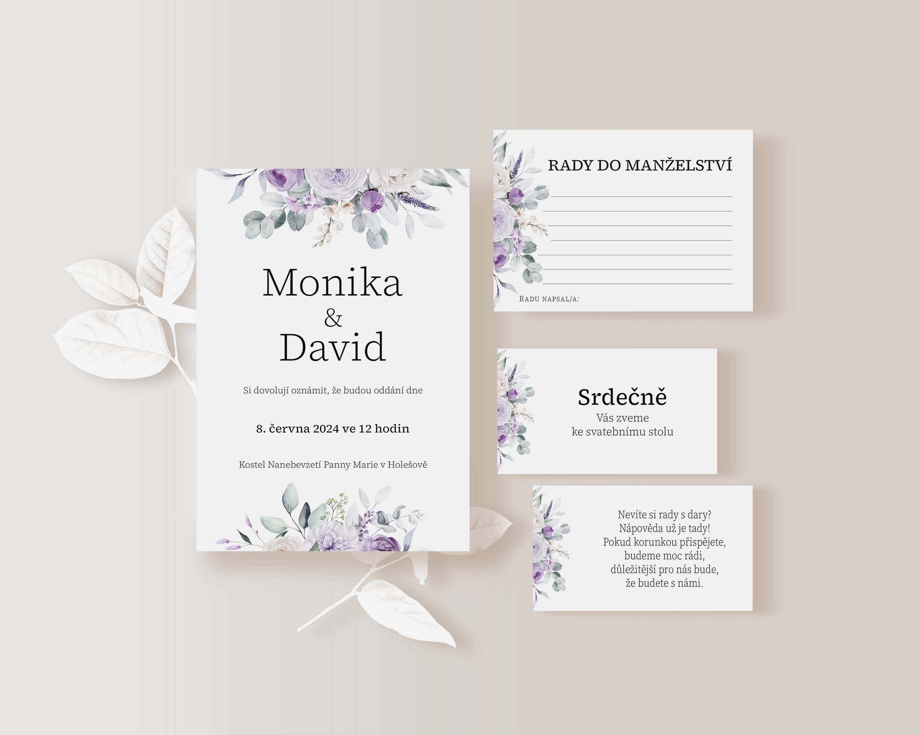 Svatební menu FIALOVÁ HARMONIE No.2