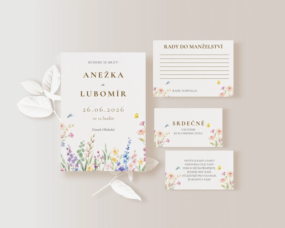 Jmenovka LUČNÍ KVÍTÍ No.2 | Do stříšky