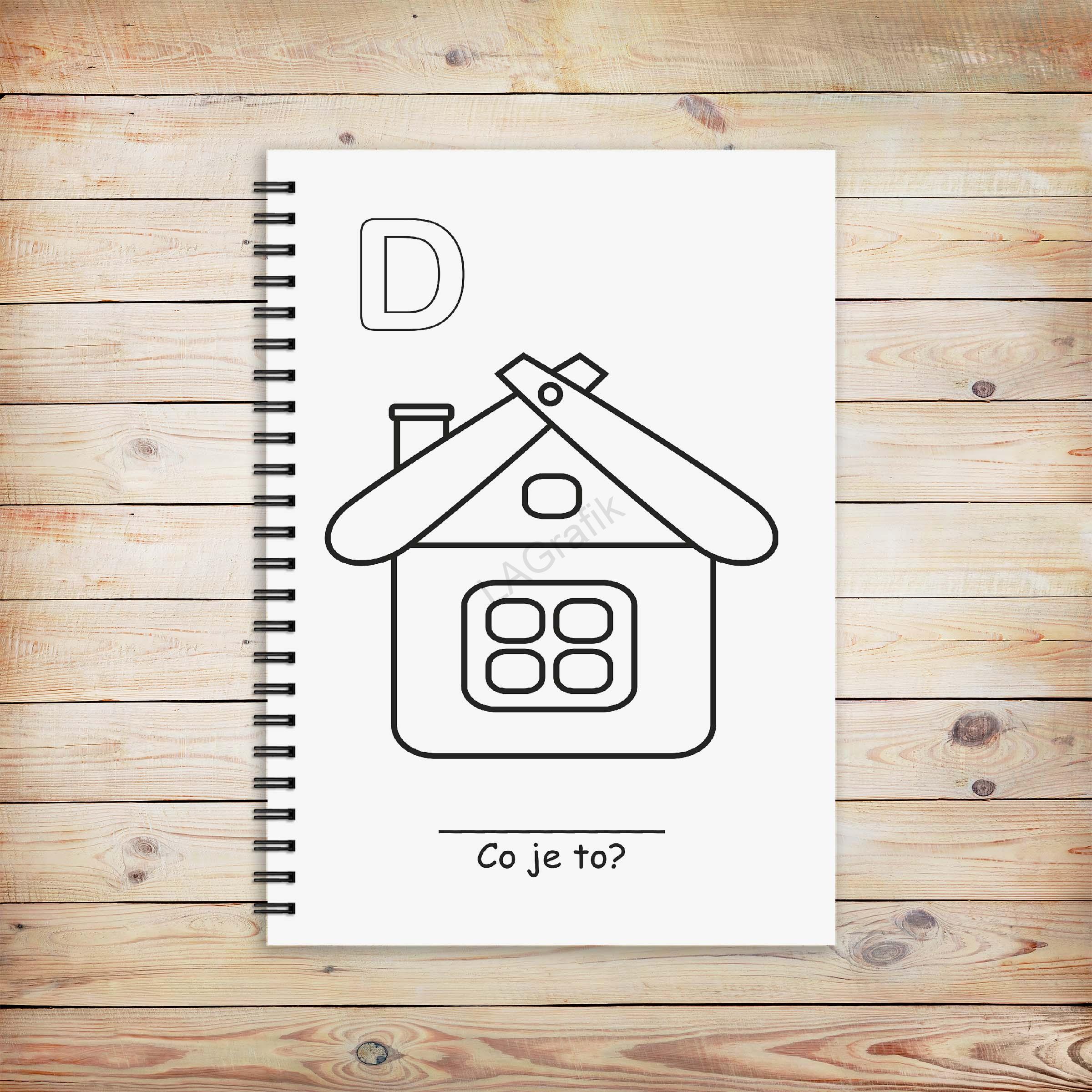 Svatební naučné omalovánky A5 | MOTIV PŘEDNÍ STRÁNKY NA PŘÁNÍ