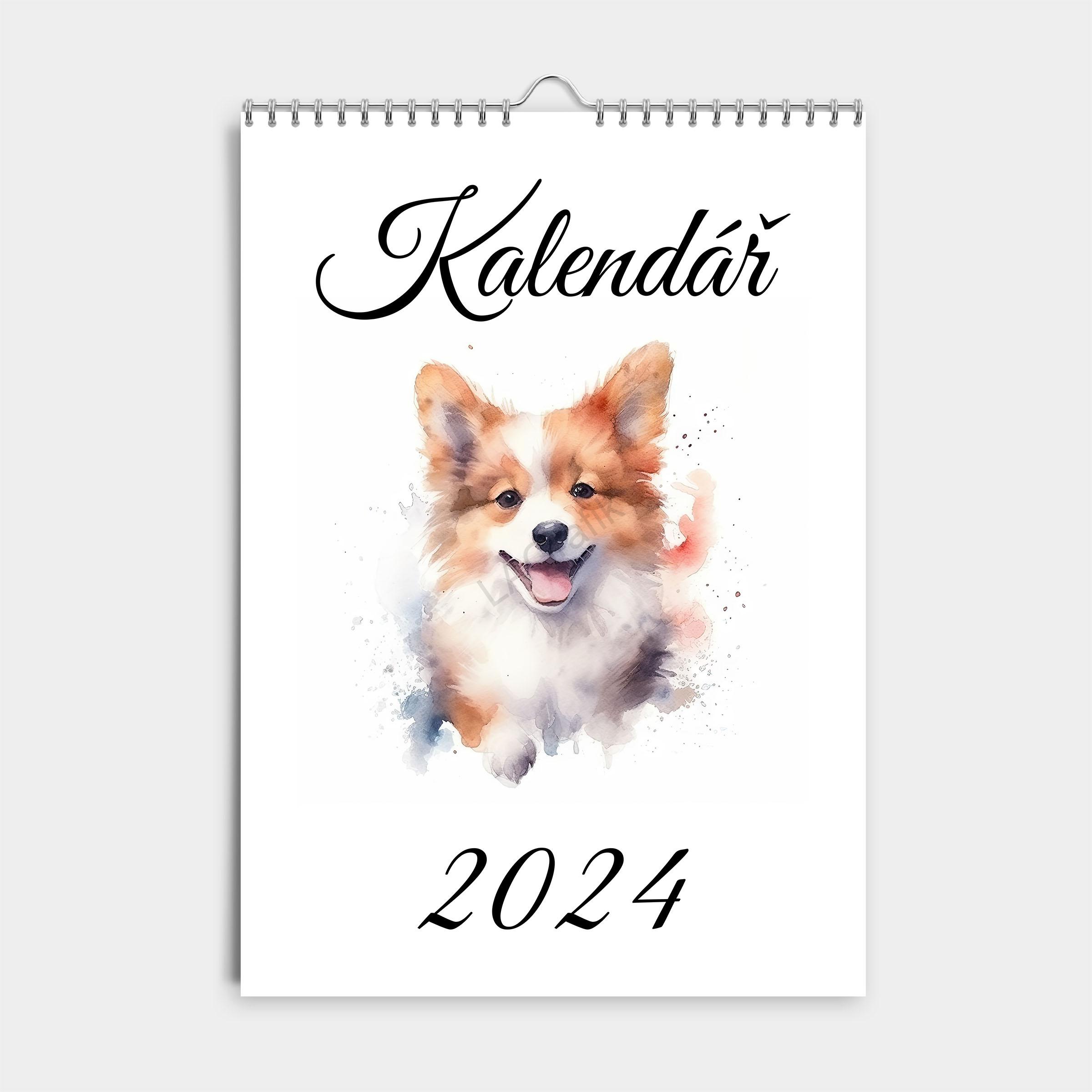 Dětský kalendář 2025 | Kreslení pejsci