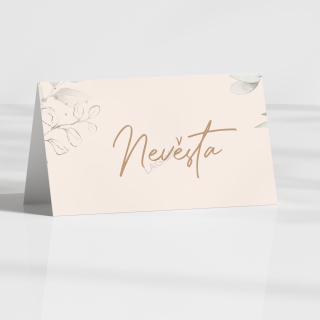 Jmenovka BÉŽOVÁ | Do stříšky