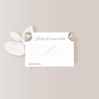 Rady do manželství 10 x 7cm HOLUBICE