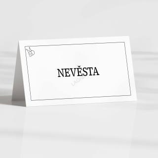 Jmenovka JEDNODUCHÁ No.2 | Do stříšky
