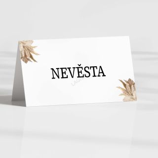 Jmenovka PAMPOVÁ TRÁVA No.1 | Do stříšky