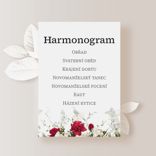 Harmonogram ČERVENÉ A BÍLÉ RŮŽE