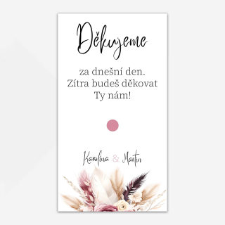 Kartička na Ibalgin PAMPOVÁ TRÁVÁ No.2 | 10 x 5,5cm