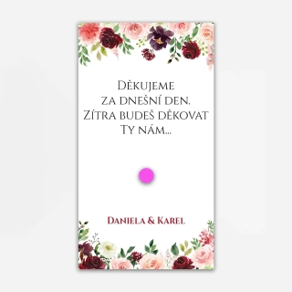 Kartička na Ibalgin BORDÓ - VÍNOVÁ | 10 x 5,5cm