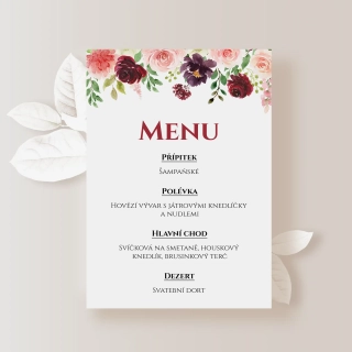 Menu BORDÓ - VÍNOVÁ