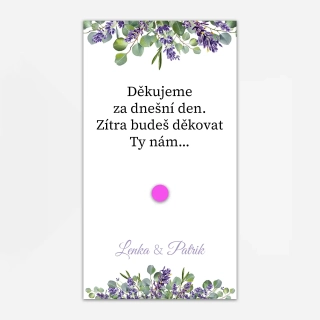 Kartička na Ibalgin EUCALYPTUS S LEVANDULÍ | 10 x 5,5cm