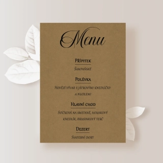 Svatební menu KRAFT