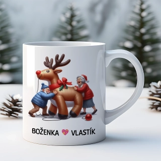 Hrnek 330ml | BABIČKA S DĚDOU se jmény 1