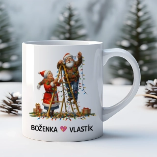 Hrnek 330ml | BABIČKA S DĚDOU se jmény 2