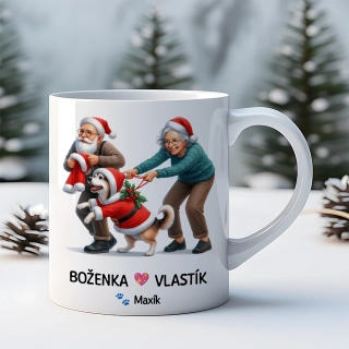 Hrnek 330ml | BABIČKA S DĚDOU A PEJSKEM se jmény 10
