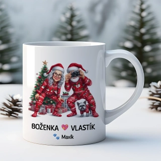 Hrnek 330ml | BABIČKA S DĚDOU A PEJSKEM se jmény 5