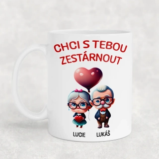 Hrnek 330ml | CHCI S TEBOU ZESTÁRNOUT 5