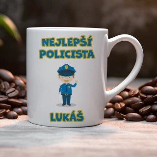 Hrnek 330ml | NEJLEPŠÍ POLICISTA se jménem