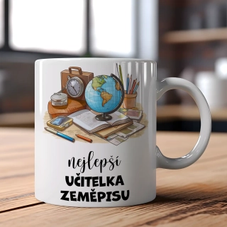 Hrnek 330ml | NEJLEPŠÍ UČITELKA ZEMĚPISU