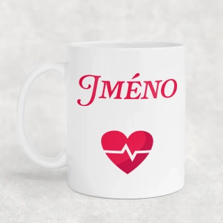 Hrnek 330ml | SRDÍČKO A VLASTNÍ JMÉNO
