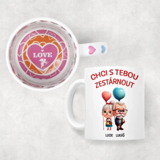Hrnek s vnitřním potiskem "LOVE" | CHCI S TEBOU ZESTÁRNOUT 4