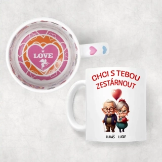 Hrnek s vnitřním potiskem "LOVE" | CHCI S TEBOU ZESTÁRNOUT 7