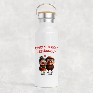 TERMOSKA S BAMBUSOVÝM UZÁVĚREM | CHCI S TEBOU ZESTÁRNOUT 1