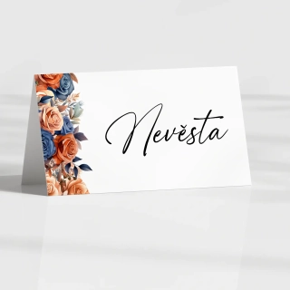 Jmenovka INDIGO A TERRACOTTA | Do stříšky