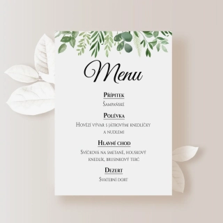Svatební menu EUCALYPTUS No.3