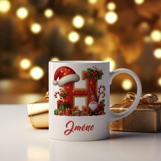 Hrnek 330ml | Červené písmeno "H"