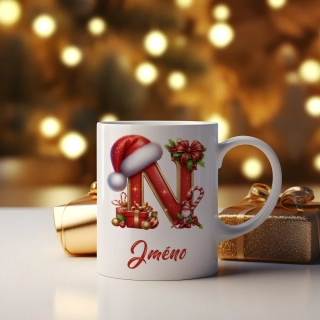 Hrnek 330ml | Červené písmeno "N"