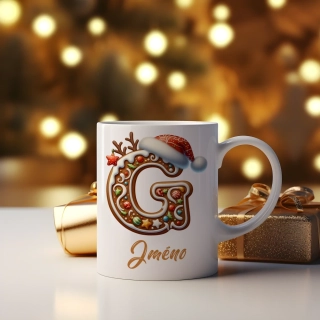 Hrnek 330ml | Perníčkové písmeno "G"