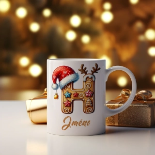 Hrnek 330ml | Perníčkové písmeno "H"