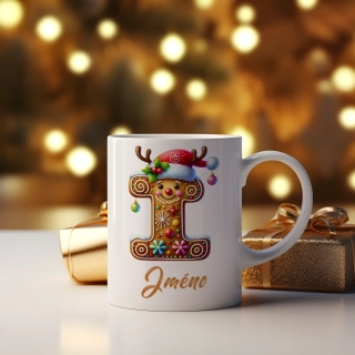 Hrnek 330ml | Perníčkové písmeno "I"