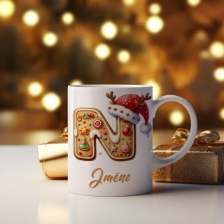 Hrnek 330ml | Perníčkové písmeno "N"
