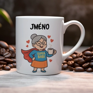 Hrnek 330ml | SUPER BABI se jménem