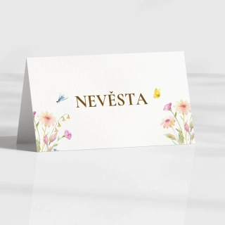 Jmenovka LUČNÍ KVÍTÍ No.2 | Do stříšky