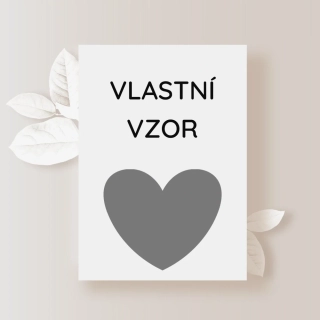 Svatební los VLASTNÍ VZOR 2ks (1 pár) | STŘÍBRNÉ SRDCE