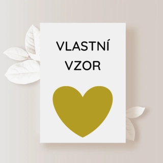 Svatební los VLASTNÍ VZOR 2ks (1 pár) | ZLATÉ SDRCE