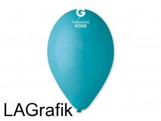 Balonky 100 ks TYRKYSOVÉ 26 cm pastelové