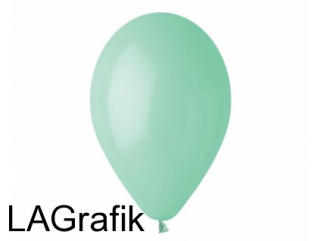 Balonky 100 ks ZELENÉ - MÁTOVÉ 26 cm pastelové