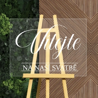 Nápis VÍTEJTE NA NAŠÍ SVATBĚ | 30x40cm