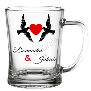 Krýgl 600ml | HOLUBY SE SRDCEM, vlastní jména