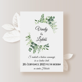 Svatební oznámení EUCALYPTUS No.3 | A6